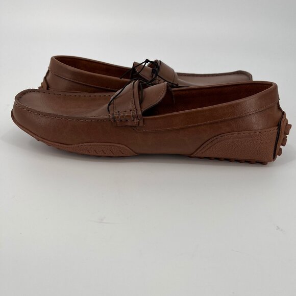Unlisted by Kenneth Cole Owen Belt Driver Loafer Size 11M Cognac Brown Slip On - Picture 6 of 12